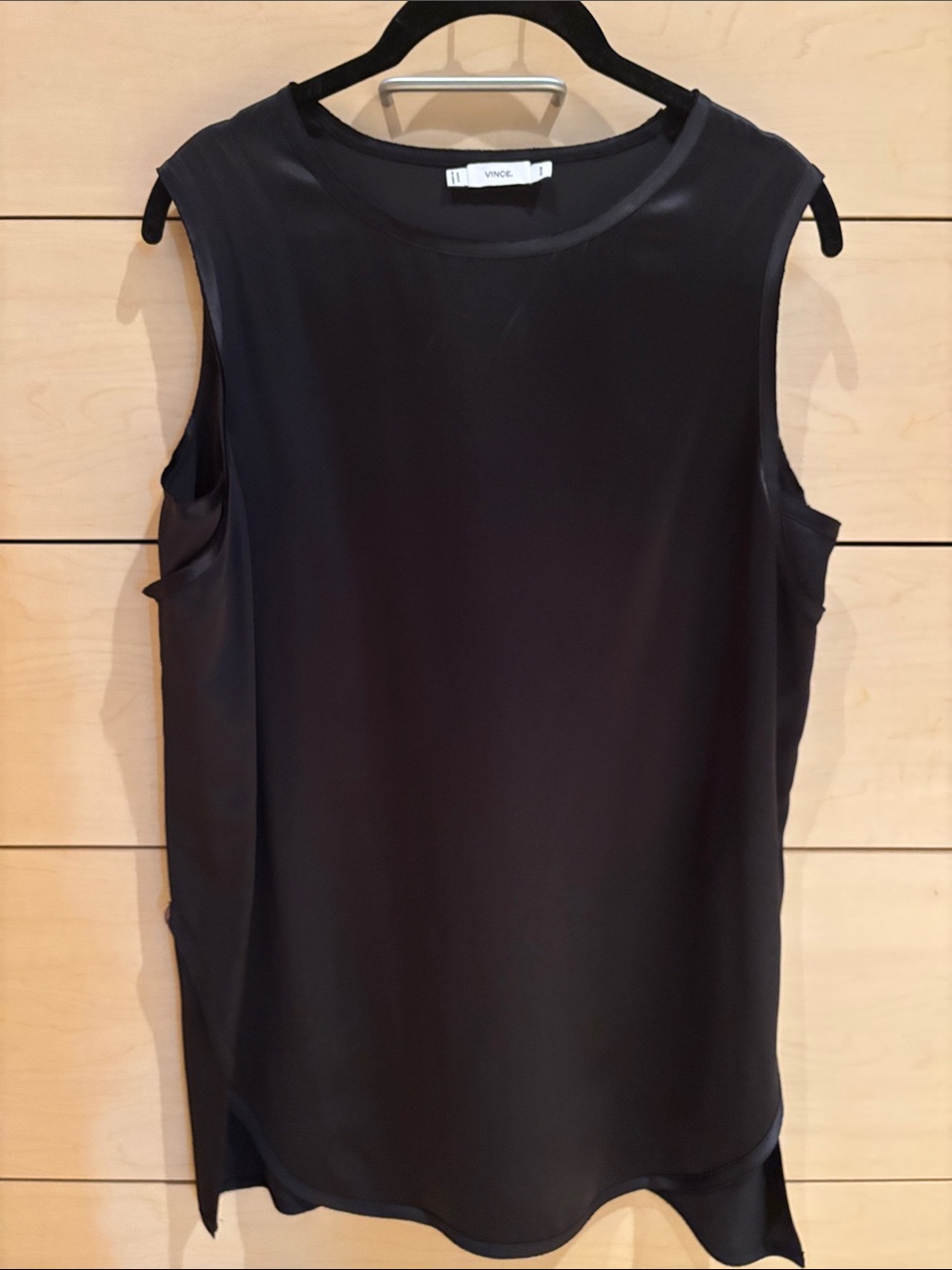 Vince 100% Silk Long Tank / Shell Blouse